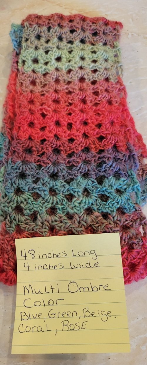 Multi-Color Ombre Scarf