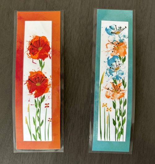 Paw Print Bookmark by Charlie Mae - Orange