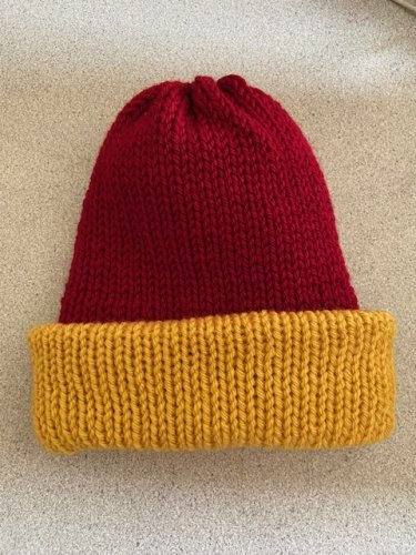 Hand Knit Reversable Winter Hat