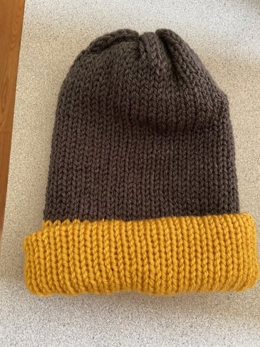 Hand Knit Reversable Winter Hat