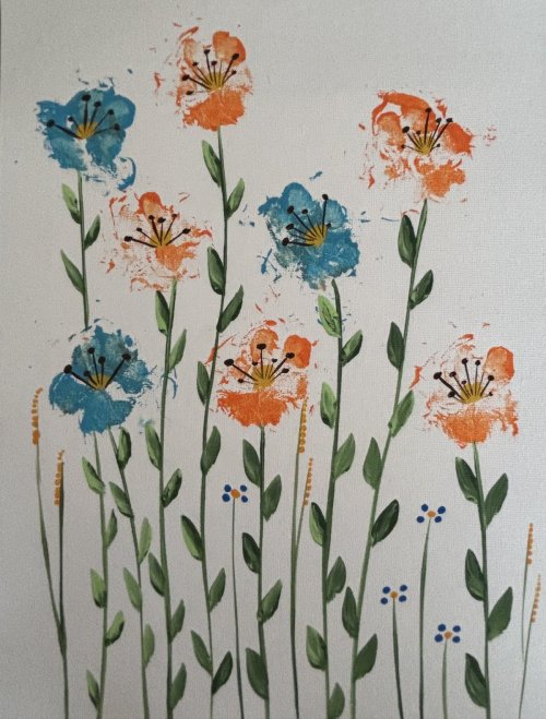 Charlie Mae Paw Print Art