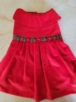 Precious Handmade Fancy Red Christmas Dress!